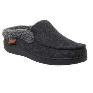 Dearfoam Men's Grey Memory Foam Slipper Nwt
